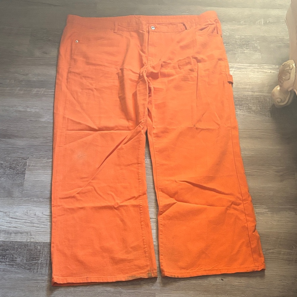 SHEIN Men's Vibrant Orange Cargo Pants